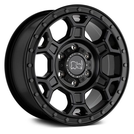 Black Rhino Midhill Matte Black W/ Gunmetal Bolts 8×17 6×130 ET45 CB84,1 60° 1496 kg 1780MHL456130M84