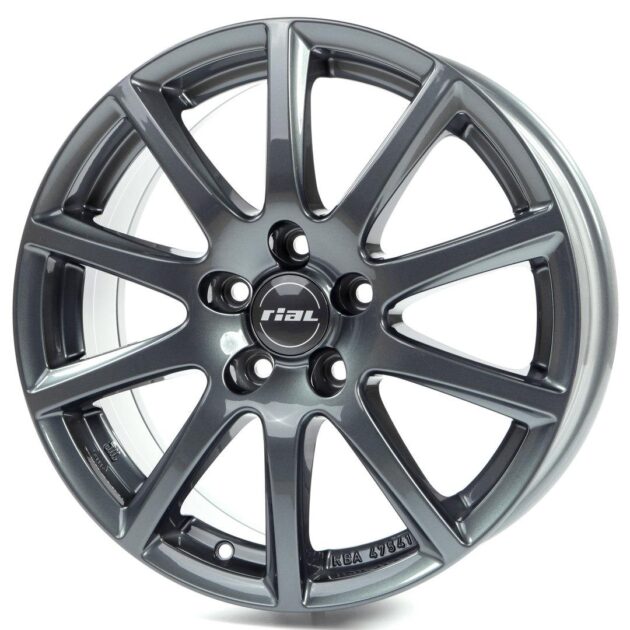 Rial Milano titanium 7x17 5x100 ET40 CB63,3 60° 625 kg MI70740B32-5