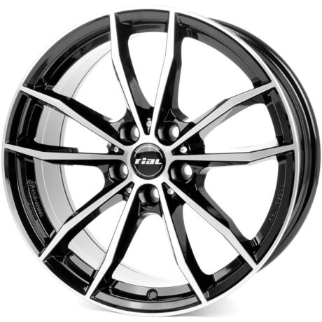 Rial X12 diamond-black frontpolished 7,5×18 5×112 ET46 CB57,1 R13 710 kg X12-75846V23-1