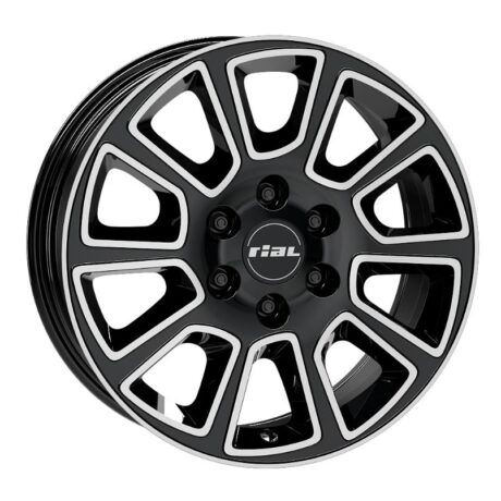 Rial Transporter 2 diamond-black frontpolished 7×17 6×130 ET50 CB84,1 R14 1215 kg TP2-70750M93-1