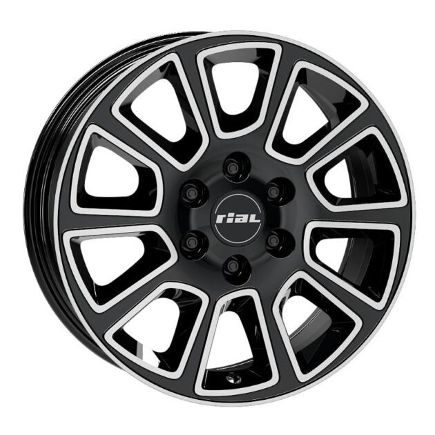 Rial Transporter 2 diamond-black frontpolished 7x17 6x130 ET50 CB84,1 R14 1215 kg TP2-70750M93-1