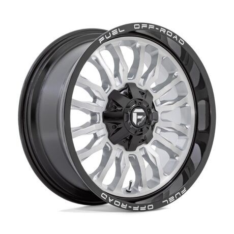 Fuel D798 Arc Silver Brushed Face With Milled Black Lip 10×20 6×139.7 ET-18 CB106,0 (PCD2: 6×135) 60° 1133 kg D79820009847