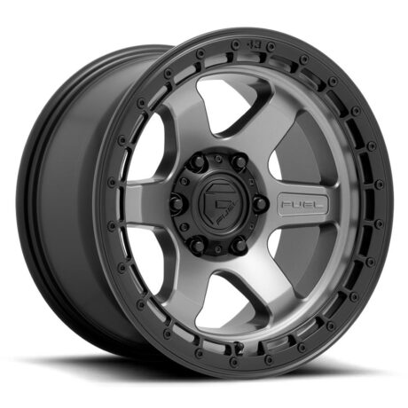 Fuel D752 Block Matte Gunmetal With Black Ring 9×17 6×139.7 ET1 CB106,0 60° 1133 kg D75217908450