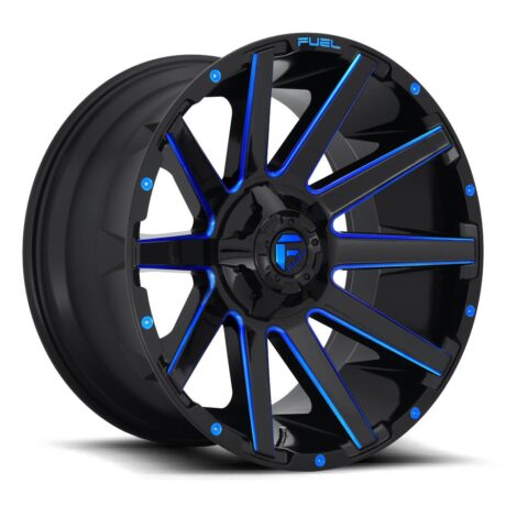 Fuel D644 Contra Gloss Black Blue Tinted Clear 9×18 6×139.7 ET1 CB106,0 (PCD2: 6×135) 60° 1133 kg D64418909850