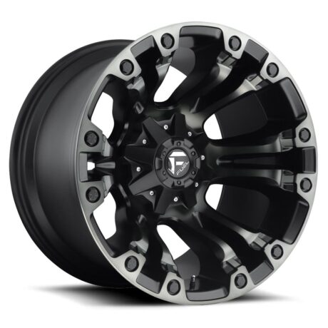 Fuel D569 Vapor Matte Black Double Dark Tint 9×17 5×114.3 ET1 CB78,1 (PCD2: 5×127) 60° 1133 kg D56917902650A