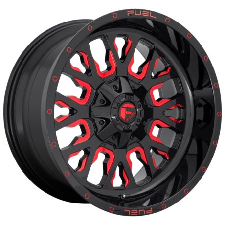 Fuel D612 Stroke Gloss Black Red Tinted Clear 10×22 6×139.7 ET-19 CB106,0 (PCD2: 6×135) 60° 1133 kg D61222009846