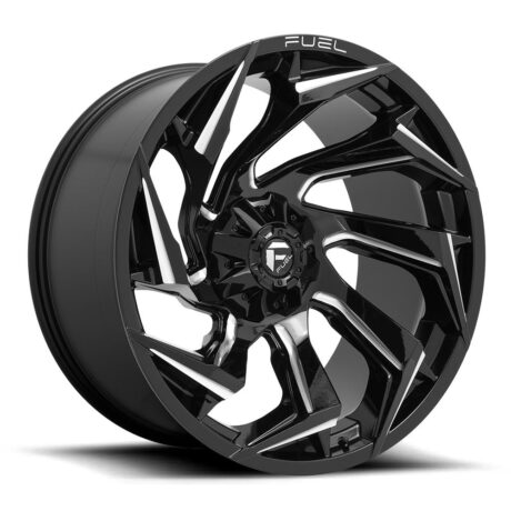 Fuel D753 Reaction Gloss Black Milled 10×20 8×165.1 ET-18 CB125,1 60° 1678 kg D75320008247