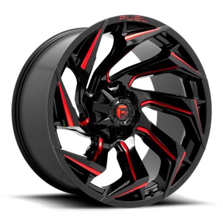 Fuel D755 Reaction Gloss Black Milled With Red Tint 9×20 6×139.7 ET1 CB106,0 (PCD2: 6×135) 60° 1133 kg D75520909850