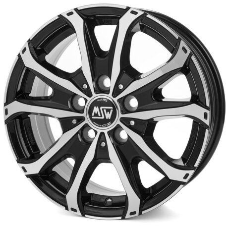 MSW 48 Van Gloss Black Full Polished 7×16 5×108 ET46 CB65,1 60° 1000 kg W19355002T56