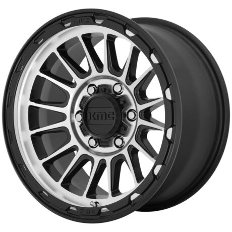 KMC KM542 Impact Satin Black Machined 8×17 5×114.3 ET35 CB72,6 60° 1133 kg KM54278012535