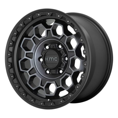 KMC KM545 Trek Satin Black With Gray Tint 9×17 5×127 ET18 CB71,5 60° 1133 kg KM54579050418