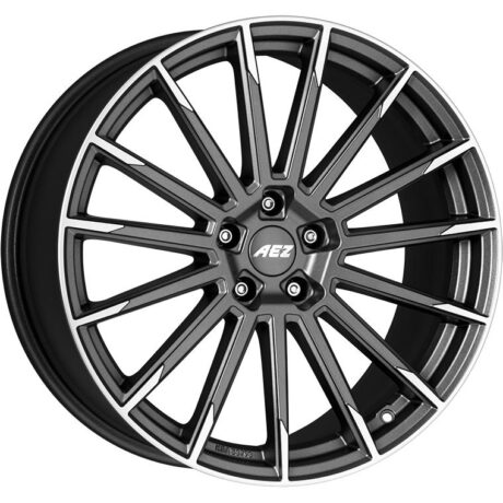 AEZ Atlanta Graphite matt/polished 7,5×17 5×112 ET40 CB70,1 60° 730 kg AAT78GP40