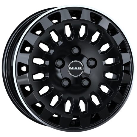 MAK Overland Gloss Black Mirror Ring 7×17 5×114.3 ET45 CB66,1 60° 1075 kg F7070RVGL45FN3Y