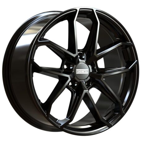 Fondmetal Zelos Glossy Black 10,5×20 5×112 ET19 CB66,5 R14 1050 kg RF19940