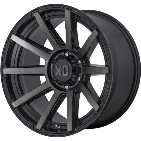 XD XD847 Outbreak Satin Black With Gray Tint 10×20 5×139.7 ET-18 CB78,1 60° 1133 kg XD84721085418N