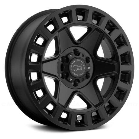 Black Rhino York Matte Black 8×17 6×130 ET52 CB84,1 60° 1224 kg 1780YRK526130M84