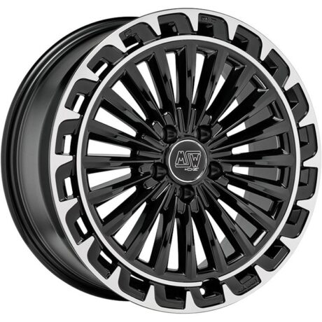 MSW 32 Gloss Black+Diamond Lip 8×19 5×112 ET30 CB73,0 60° 900 kg W19447501TGA