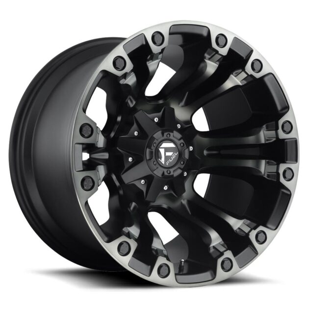 Fuel D569 Vapor Matte Black Double Dark Tint 12x22 6x139.7 ET-44 CB106,0 (PCD2: 6x135) 60° 1133 kg D56922209847